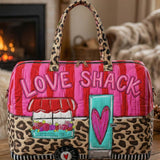 LOVE SHACK Quilted Duffle Bag