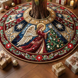 Jeweled Angel Quilted Tree Skirt