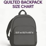 Rose & Heart Hippie Van Quilted Backpack