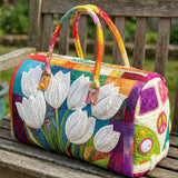 Tulips Van Quilted Duffle Bag