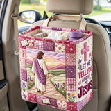 Jesus Love Quilted Car Basket