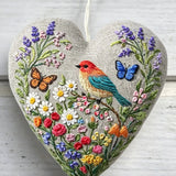 Heart Embroidery Kit - Spring Garden Bird | Fun Handcraft Project | Ideal Gifting Pick