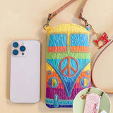Hippie Van Quilted Slim Phone Crossbody Bag