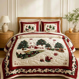Winter Wonderland 3‑Piece Quilted Bedding Set