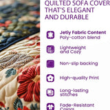 Christmas Charming Cat Quilted Sofa Cover