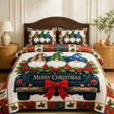 Jolly Snowman 3-Piece Quilted Bedding Set