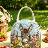Donkey Wildflower Meadow Quilted Lunch Bag
