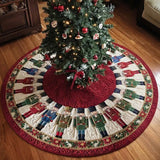 Nutcracker Joy Christmas Quilted Tree Skirt