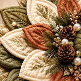 Quilted Floral Christmas Door Hanger Sewing Kit