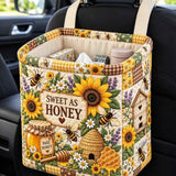 Sweet As Honey Quilted Car Basket