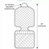 Flower And Peace Quilted Car Seat Protector