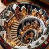 Christmas Wonderland Quilted Round Mat