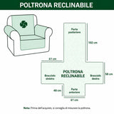 Quilted sofa cover with decorative pattern NCU0VT284