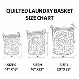 Highland Cow Floral Patchwork Quilted Laundry Basket
