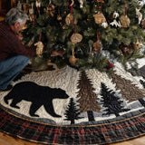 Backwoods Trophy Christmas Quilted Tree Skirt