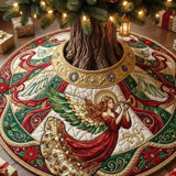 Angel With Trumpet Quilted Tree Skirt
