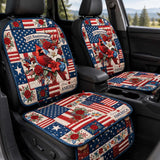 Independence Day Flag Quilted Car Seat Protector