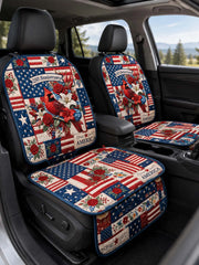 Independence Day Flag Quilted Car Seat Protector