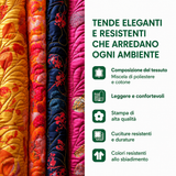 Quilted Curtains Lavender Sunrise Glow NCU0XD2051