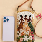 Soulbound Roots Quilted Slim Phone Crossbody Bag