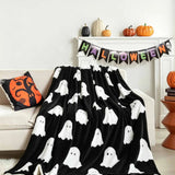 Cute Ghost Halloween Sherpa Blanket