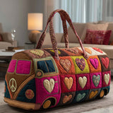 Love Tree Van Quilted Duffle Bag