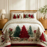 Frosted Wonder 3‑Piece Quilted Bedding Set