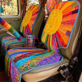 Hippie Sun Quilted Car Seat Protector