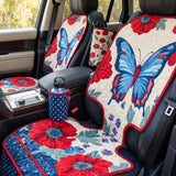 Independence Day Flowers And Butterfly Quilted Car Seat Protector