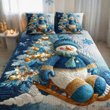 Jolly Frost Dream 3-Piece Quilted Bedding Set