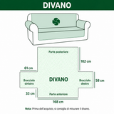 Quilted sofa cover in rustic style NCU0TD1802
