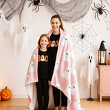 Cute Ghost Halloween Sherpa Blanket