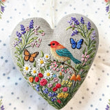 Heart Embroidery Kit - Spring Garden Bird | Fun Handcraft Project | Ideal Gifting Pick