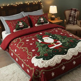 Santa Workshop Wonder 3-Piece Quilted Bedding Set