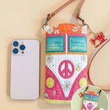Hippie Van Quilted Slim Phone Crossbody Bag