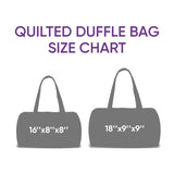 Rose And Heart Quilted Duffle Bag