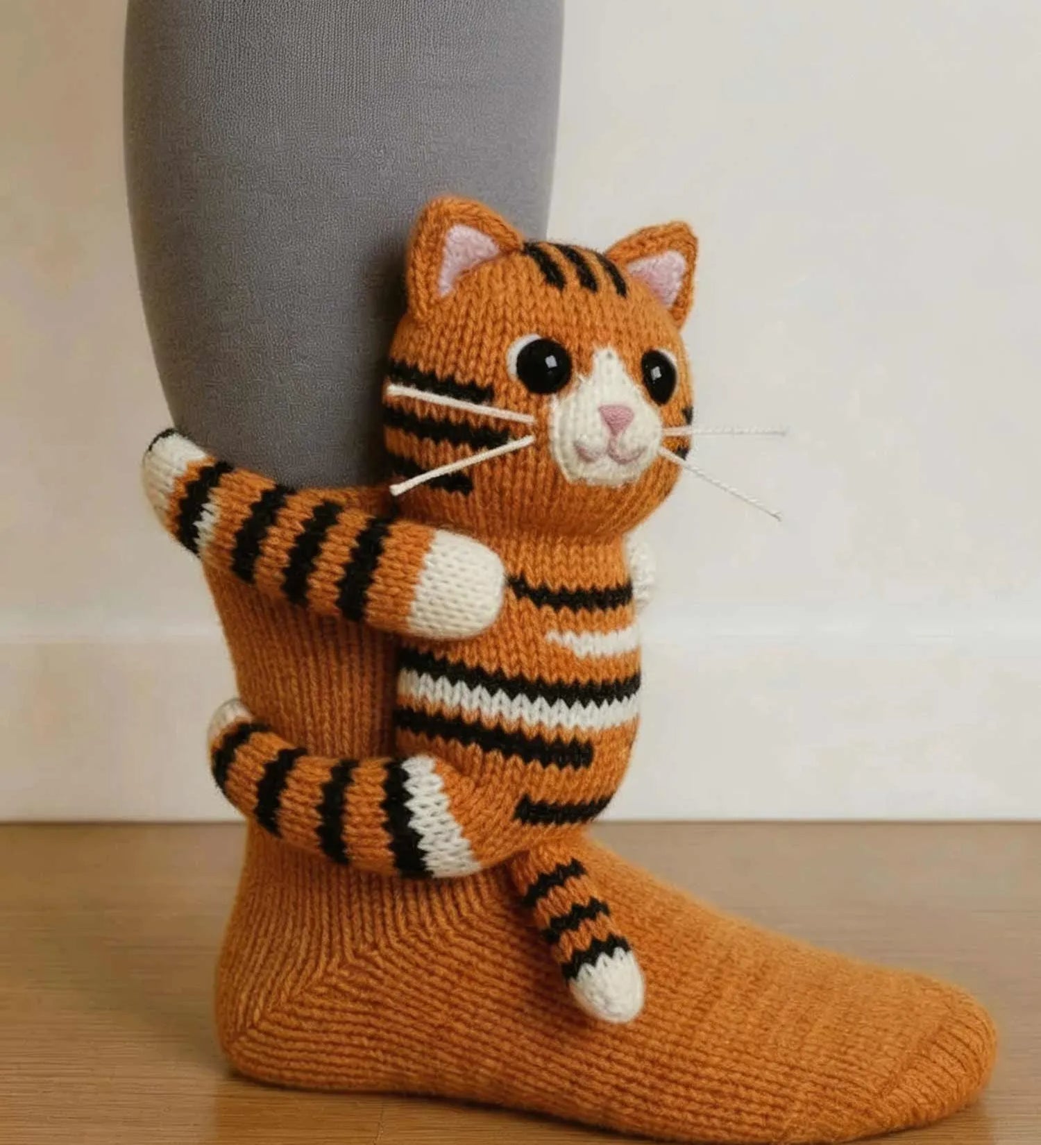 Funny Animal Theme Socks, Colorful Cartoon Print Cotton Socks, Casual Novelty Socks for Gift Party