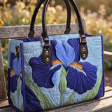 Iris Quilted Leather Strap Bible Handbag