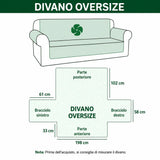 Quilted Sofa Cover in Vintage Style