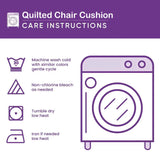Love Heart Quilted Chair Cushion