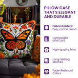 Forest Cabin Quilted Throw Pillow Cover