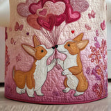 Balloon Corgis Quilted Laundry Basket
