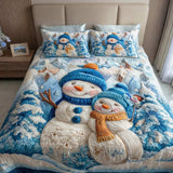 Cozy Snow Harmony 3-Piece Quilted Bedding Set