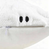 Halloween Ghost Pumpkin 3D Plush Knitted Throw Pillow Cover