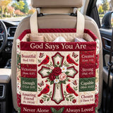 God Says You Are Quilted Car Basket