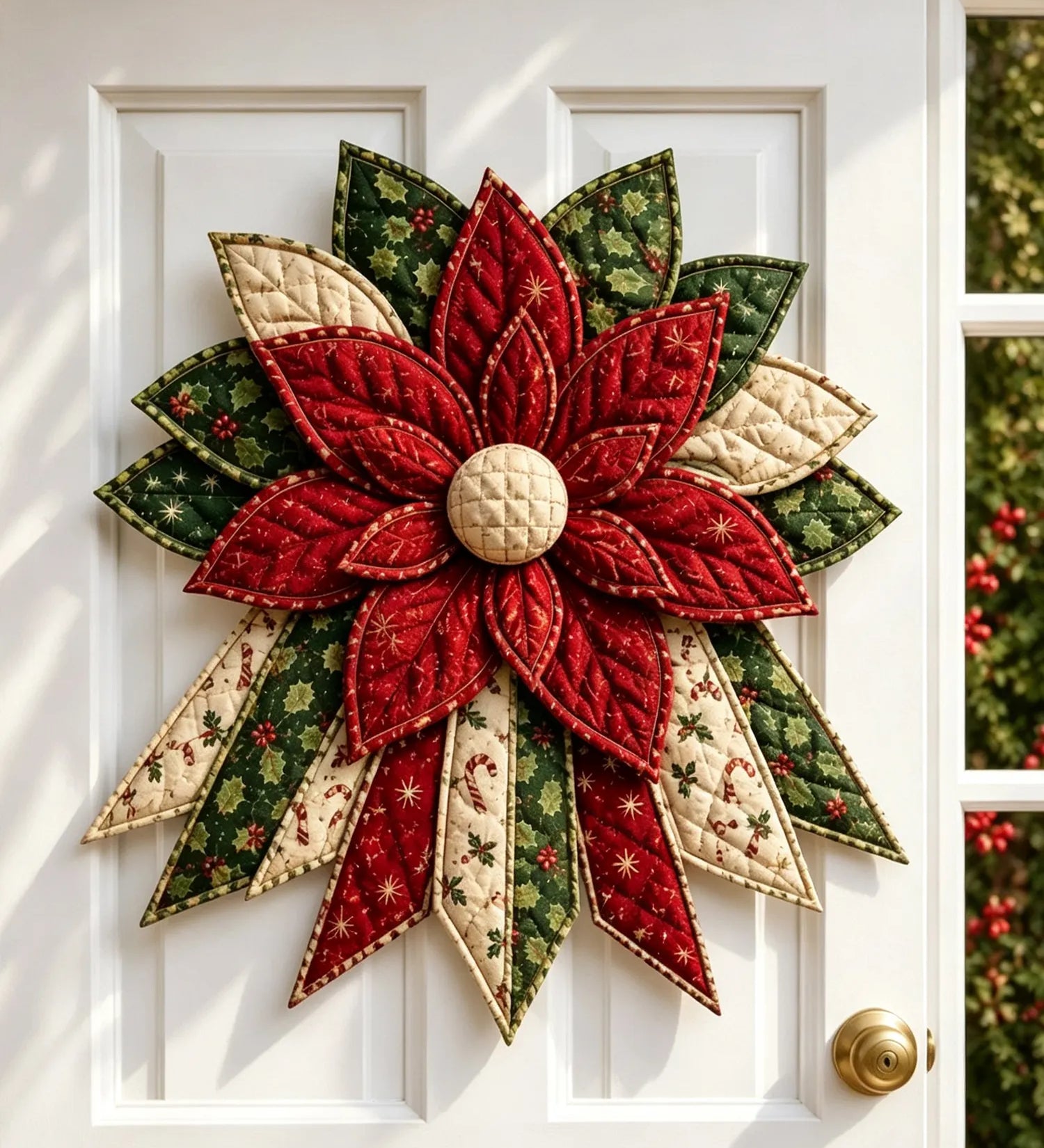 DIY Sewing Kit for Quilted Christmas Door Hanger
