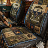 Camper Van Quilted Car Seat Protector