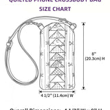 Bulldog Quilted Slim Phone Crossbody Bag
