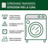 Quilted sofa cover with warm hearts NCU0NT11532