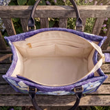 Iris Quilted Leather Strap Bible Handbag
